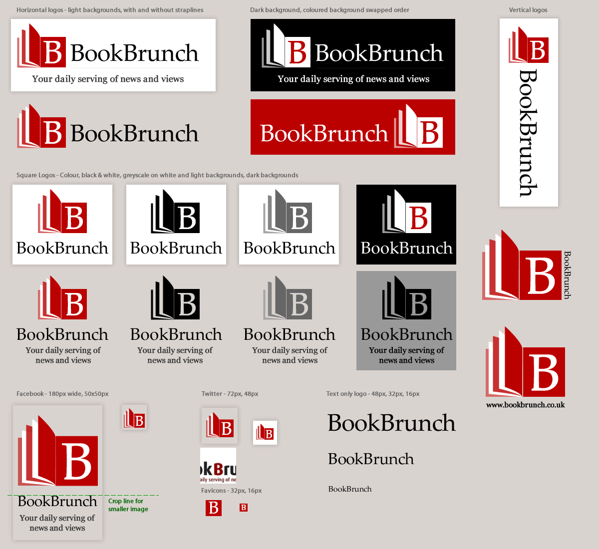 BookBrunch logo in different formats