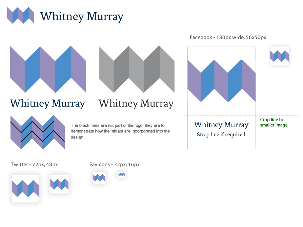 Whitney Murray logo concepts - version 2