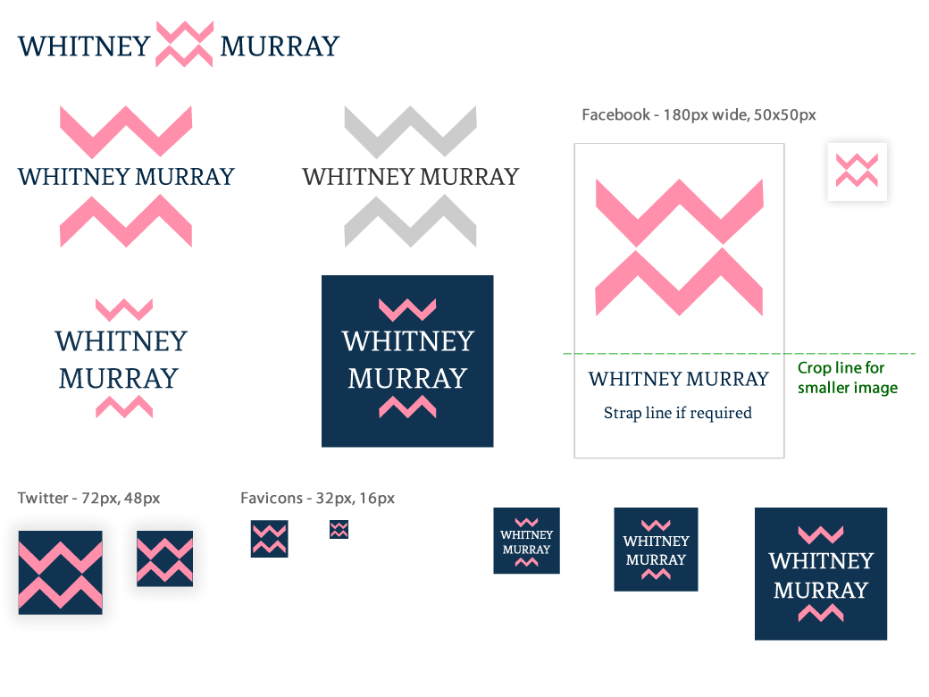 Whitney Murray logo concepts - version 3