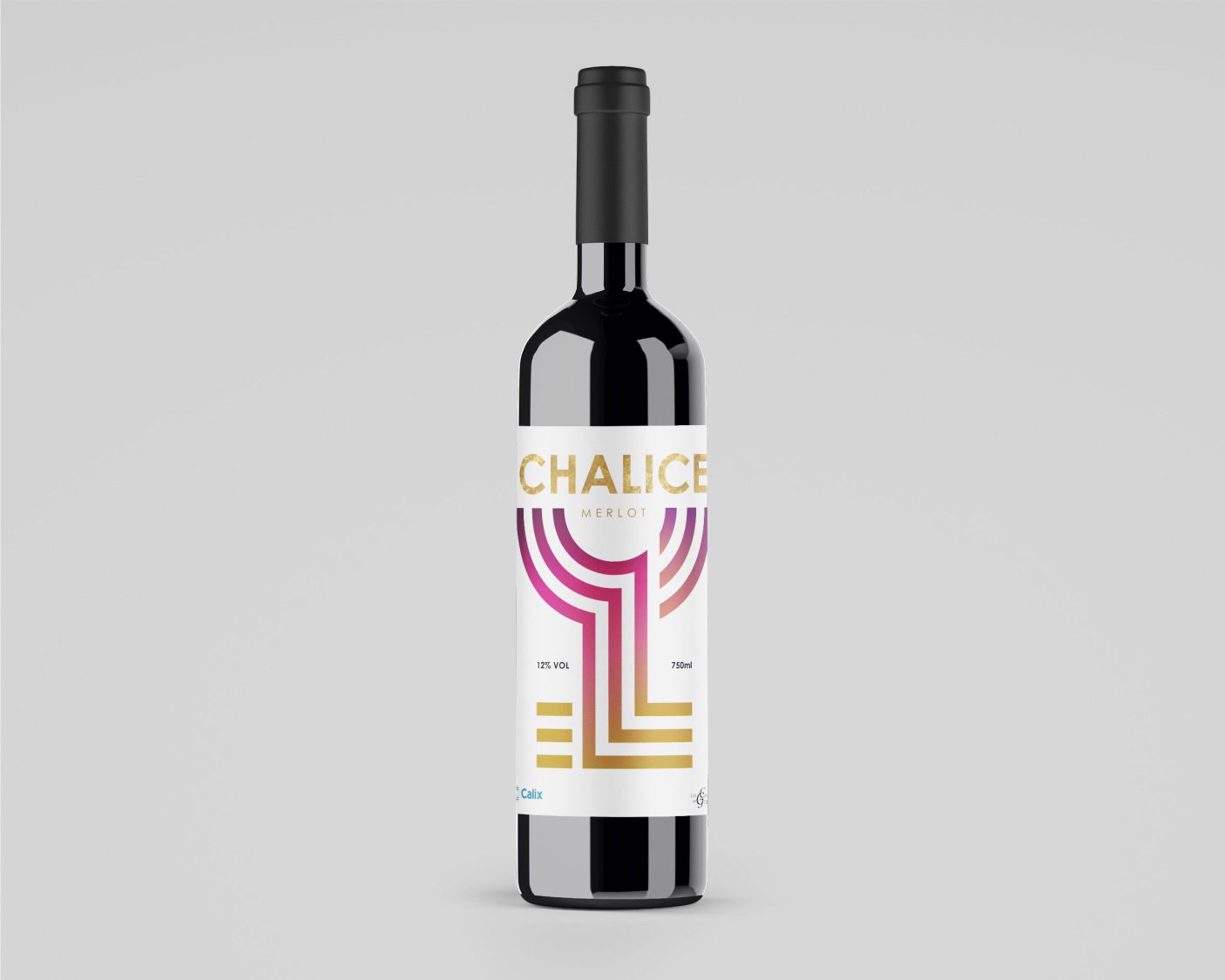 Chalice Merlot, branded wine bottle design