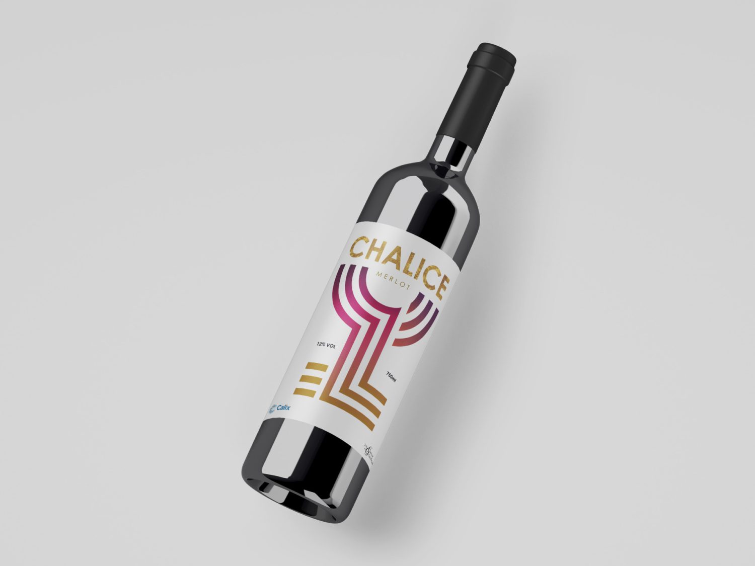 Chalice Wine, branded wine bottle design