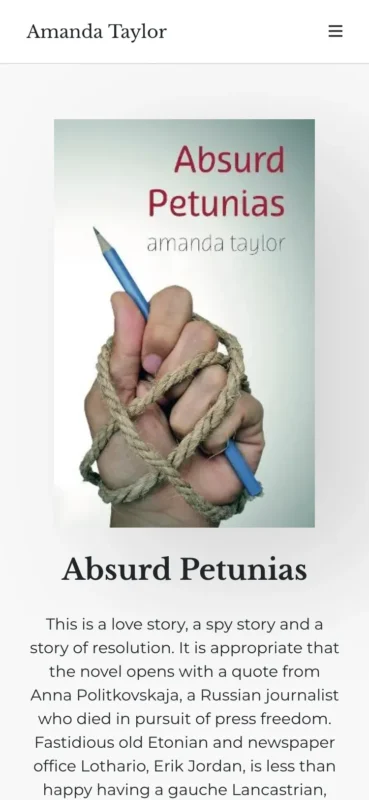 Amanda Taylor website Absurd Petunias page