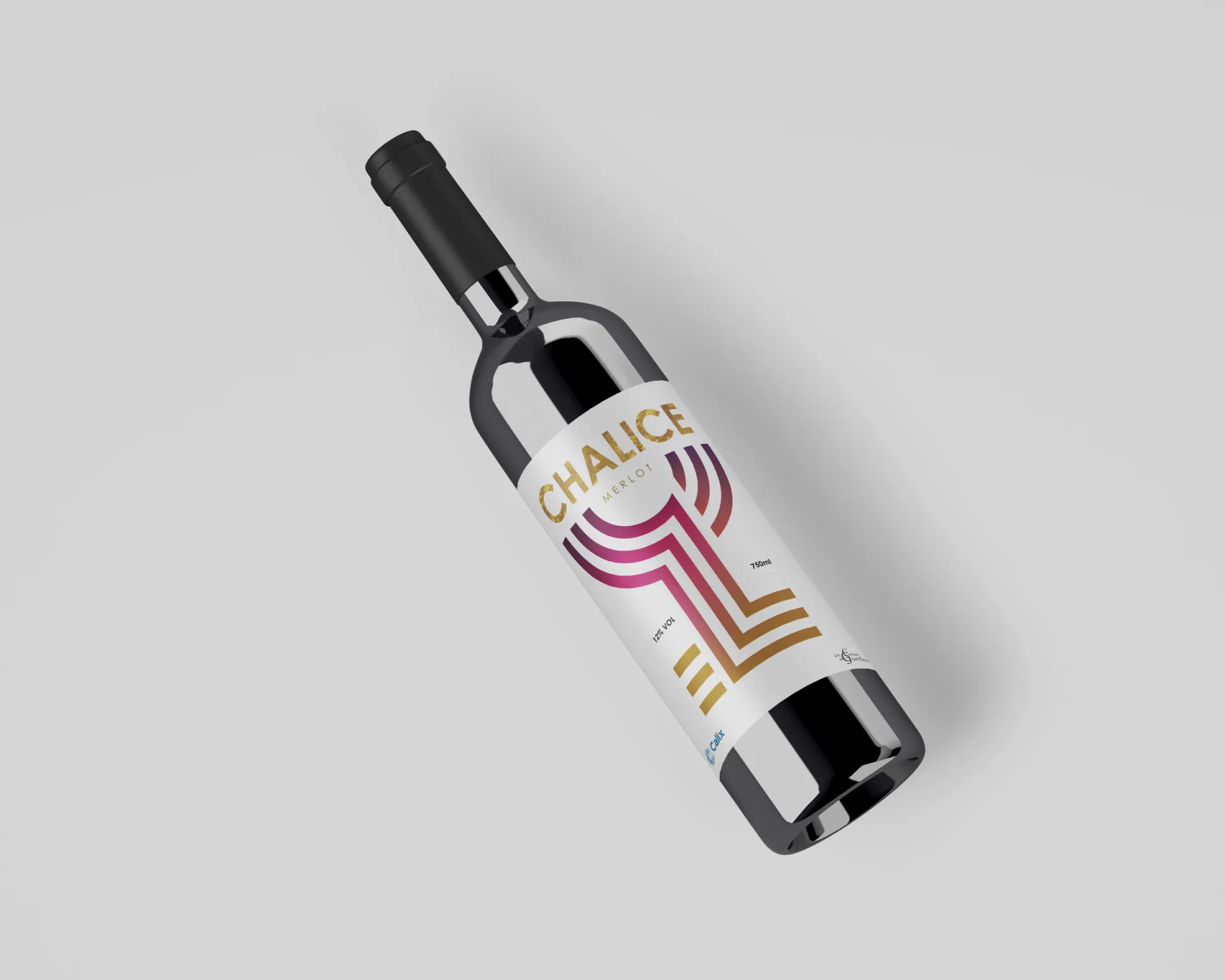 Chalice wine bottle design