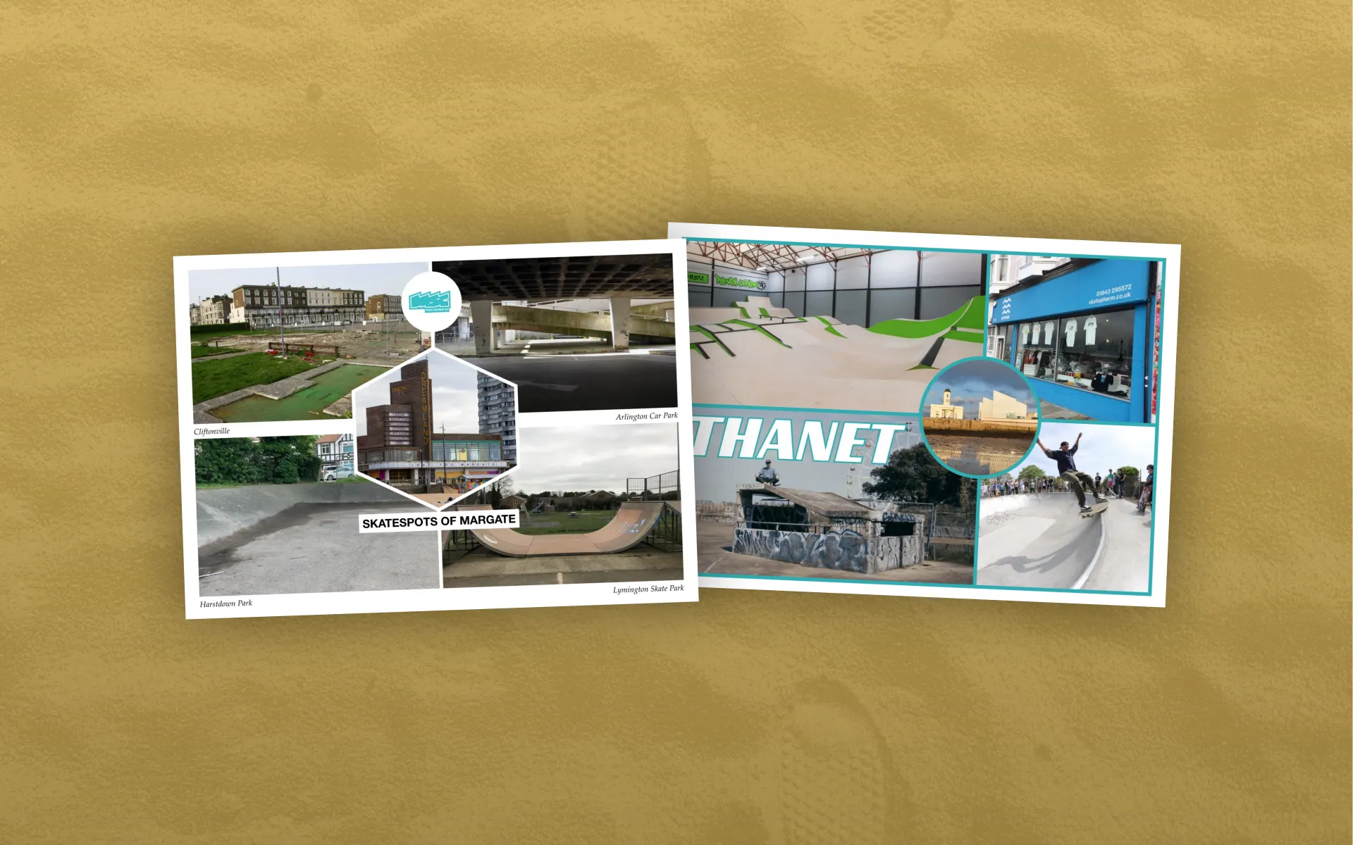Skateboard postcards from Margate and Thanet